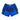Short de boxe thaï Fairtex bleu et noir en satin avec fentes latérales pour le muay thaï et le kickboxing